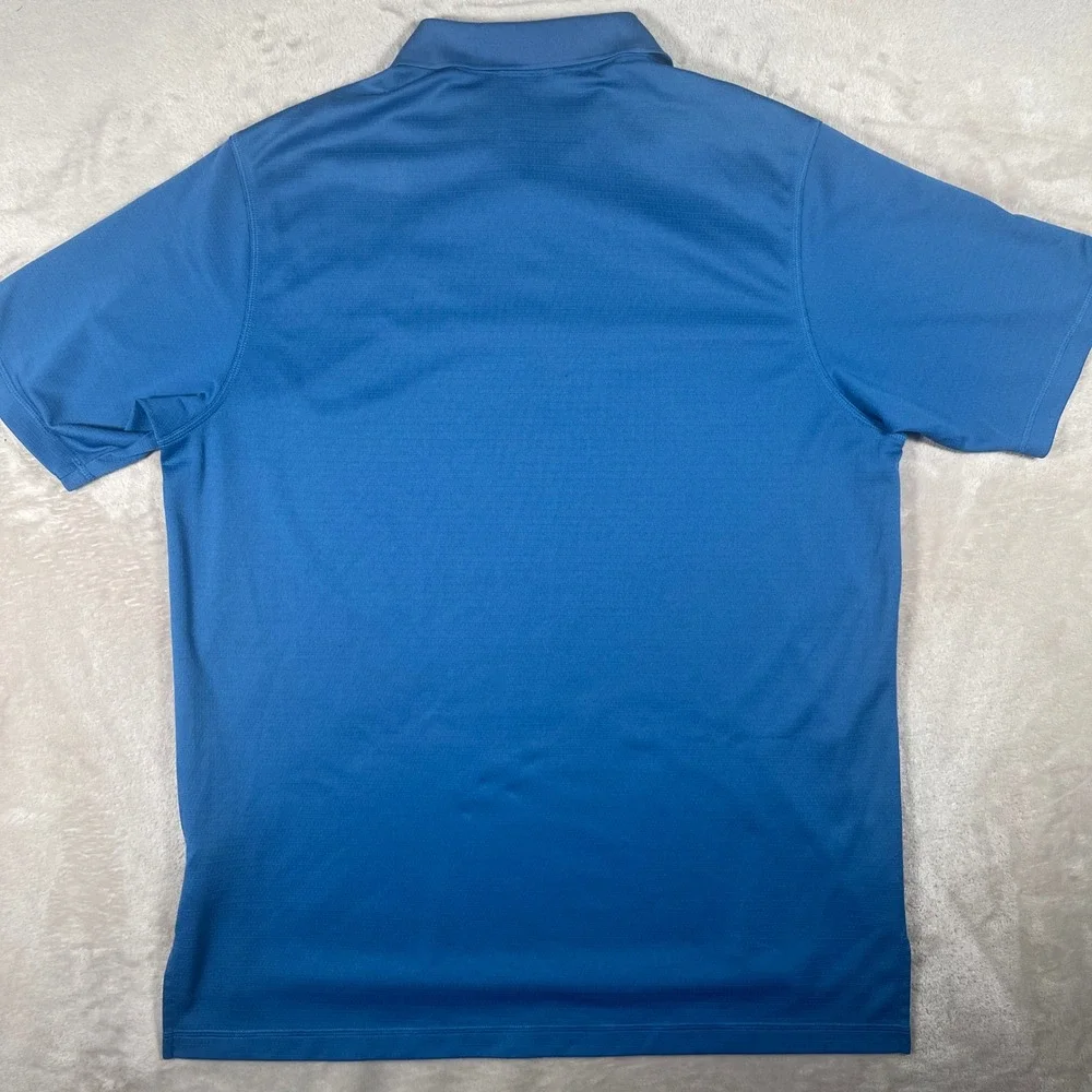 Pinehurst By Adidas Golf Polo Mens XL Blue Climalite Short Sleeve Textured Shirt